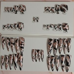 Hand-Painted Press-On Nails